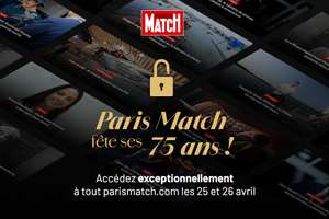 Accès au magazine Paris Match gratuit pendant 48 heures (parismatch.com)