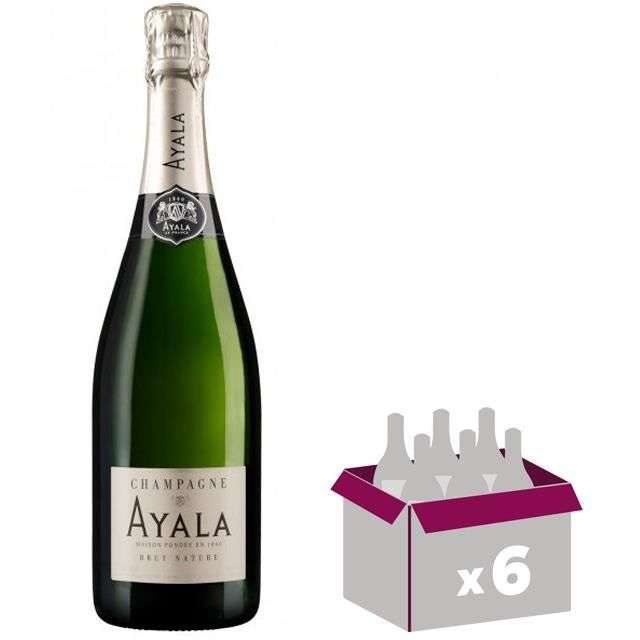 Carton de 6 bouteilles de Champagne Ayala Brut Nature (Vendeur tiers)