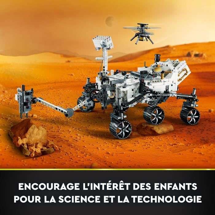 Set Lego Technic NASA Mars Rover Perseverance - Compatible AR App (1132 pièces, 42158)