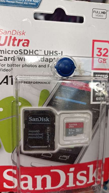 Sélection de cartes mémoire MicroSDHC Sandisk en promotion - Ex : Ultra A1 Classe 10 (32 Go) + adaptateur - différentes villes