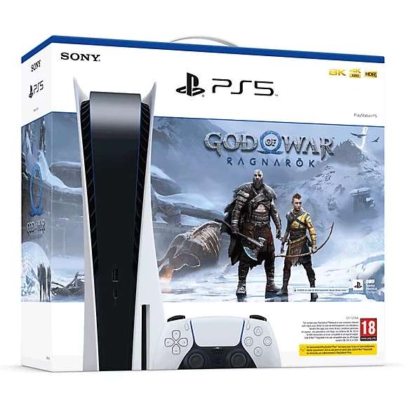 Sélection de Console PS5 - Ex: Pack console PS + God of War Ragnarok