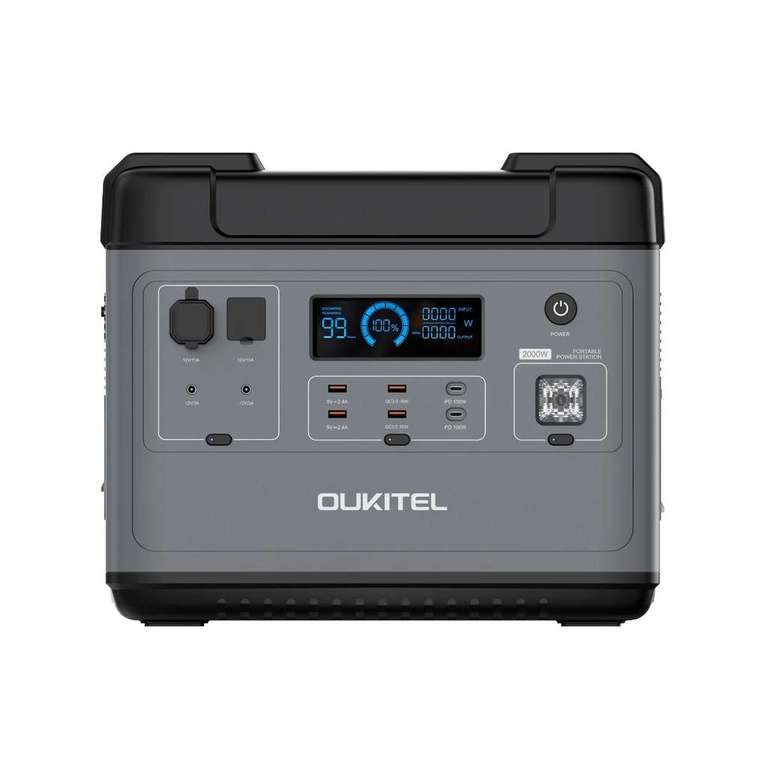 Station électrique portable OUKITEL P2001 - 2000W / 2000Wh (Entrepôt EU)