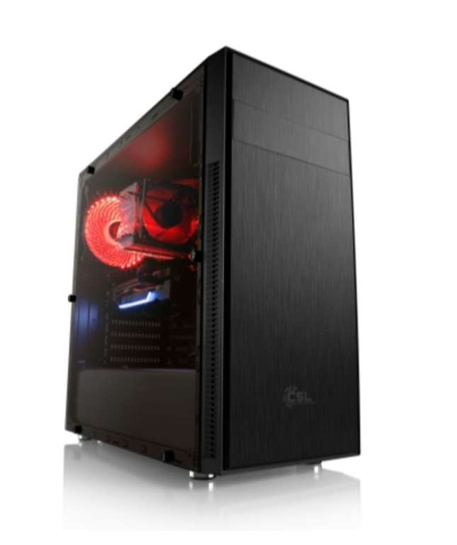 PC fixe CSL Sprint 5840 - Ryzen 5 5600X, RTX 3060Ti, 16 Go de RAM, Asus Tuf B450-Plus Gaming II, 500 Go SSD, Alim 500W, Sans OS