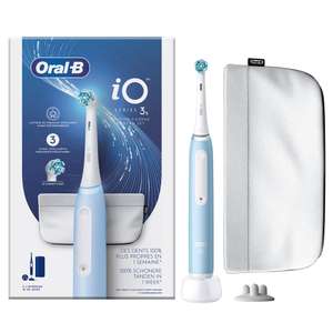 Brosse à dents électrique Oral-B iO 3S avec 1 Brossette, 1 Pochette Magnétique + 1 Porte-Brossettes (Via ODR de 20€ - Retrait magasin)