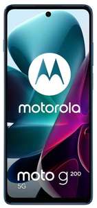 Smartphone 6.8" Motorola Moto G200 5G - FHD+ 144 Hz HDR10, SnapDragon 888+, 8 Go de RAM, 128 Go, 108+13+2 Mpix, 5000 mAh (charge 33 W), bleu