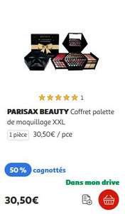 Sélection d'articles d'hygiène 50% cagnotté - ex: Coffret palette de maquillage XXL Parisax (via 15,25€ cagnottés) - Bessoncourt (90)