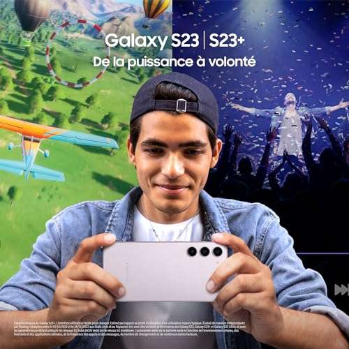 Smartphone Samsung Galaxy S23 128Go Lavande + chargeur 25W (via coupon + ODR de 100€)