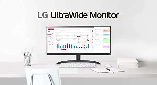 Écran PC 29" LG UltraWide (29WQ60A-B) - Dalle IPS UWFHD, 5ms GtG 100Hz, HDR 10, sRGB 99%, AMD FreeSync, inclinable, USB-C, HP intégrés