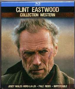 Coffret Blu-ray 3 films Clint Eastwood collection western. Impitoyable/Josey Wales/Pale rider + disque bonus