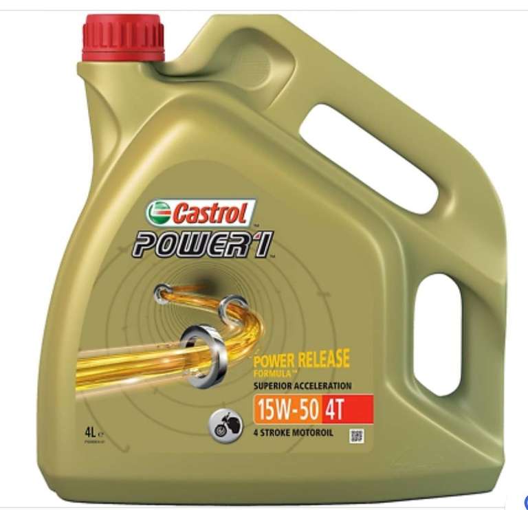 Bidon huile Castrol POWER1 4T 15W-50 - 4L