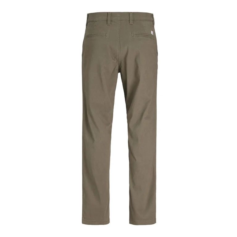 Pantalon chino Jack & Jones Kane Dave - coupe ample, coton stretch, coloris Dusty Olive — TradeInn