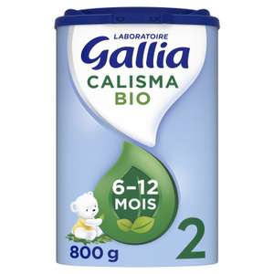 Pot de lait bébé en poudre Calisma Bio Gallia 2ème âge 6-12 mois 800g (via 6,80€ sur la carte fidélité) - Pontault-Combault (77)