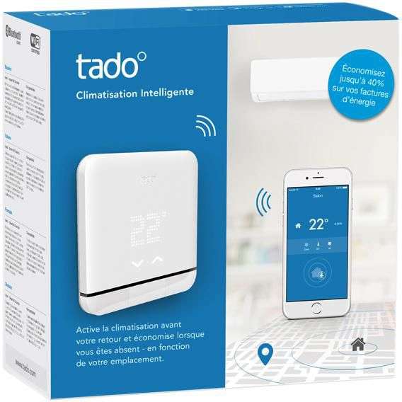 Thermostat intelligent pour climatisation Tado V1 - AC01-TC-FR 02 (Via Remise Panier - cedeo.fr)