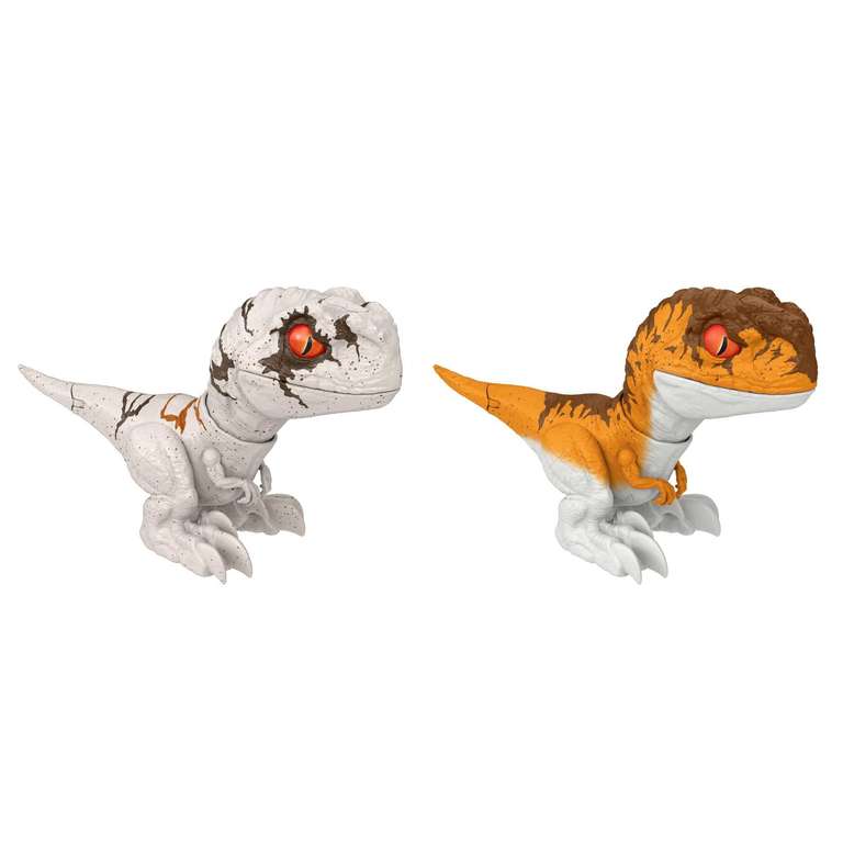 Jurassic World Bébé Indominus Rex figurine articulée de dinosaure avec yeux lumineux, sons et 1 côtelette incluse, jouet pour enfant, GMT90, Multicolore Jurassic World Bébé Indominus Rex figurine articulée de dinosaure avec yeux lumineux, sons et 1 côtelette incluse, jouet pour enfant, GMT90, Multicolore