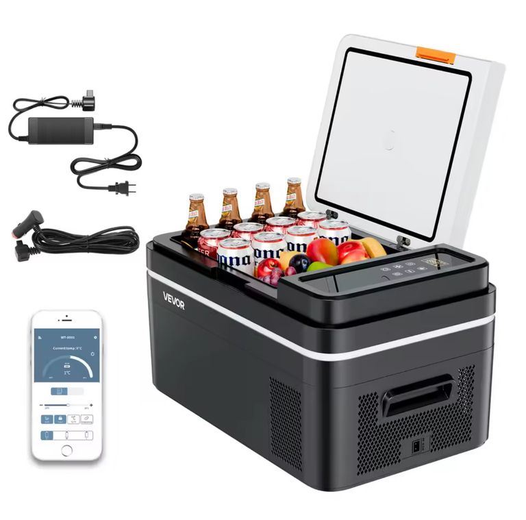 Glacière Portable Succebuy 15-55L - Avec Compresseur Électrique 12V/24V DC 110-240V AC