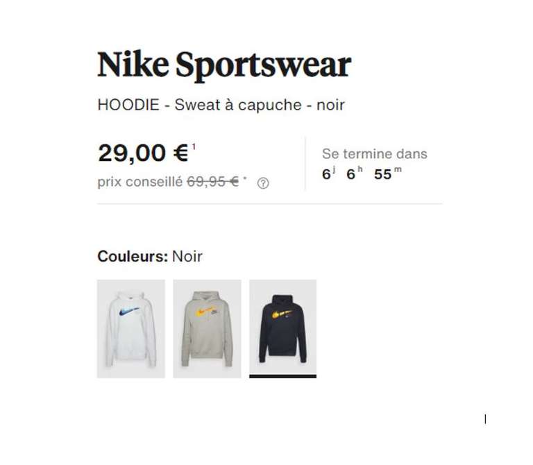 Sweat à capuche Nike Sportswear - taille XS à XXL