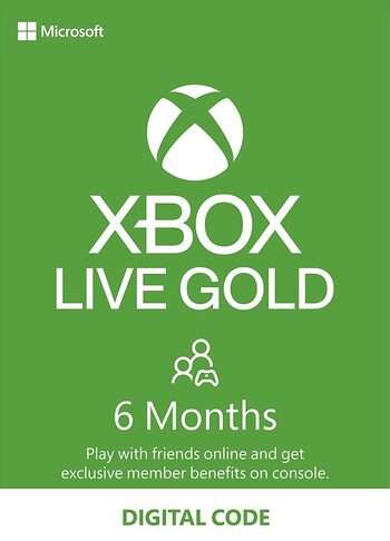 Abonnement de 12 mois au Xbox Live Gold (Dématérialisé)