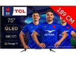 TV 75" TCL 75QLED770 (2023) - 4K QLED 60 Hz, Dolby vision, Dolby Atmos, Google TV, HDMI 2.1, VRR/FreeSync (via ODR 200€)