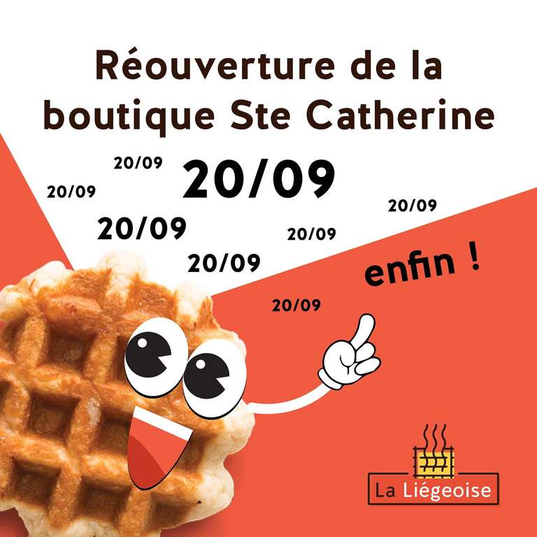 Distribution gratuite de 1000 gaufres - La Liégeoise Bordeaux (33)