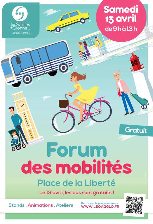 Bus gratuits le 13 avril sur le réseau Oléane Mobilités - Les Sables-d'Olonne-Agglomération (85)