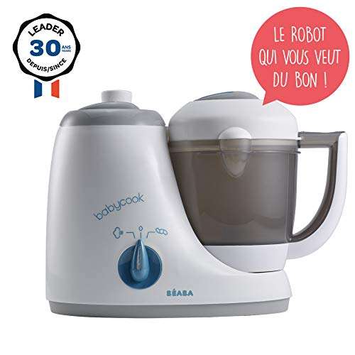 Robot bébé 4 en 1 Mixeur-Cuiseur Béaba Babycook Original - Livre recette, 800 ml