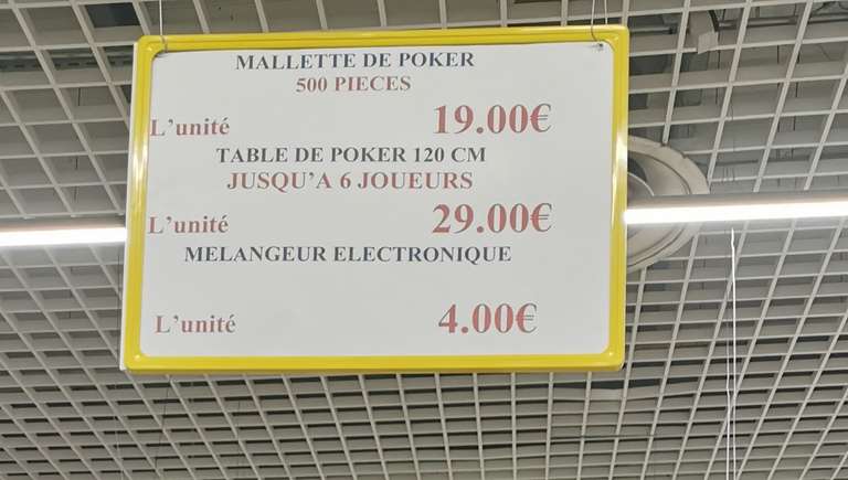 Table poker 120 cm jusqu'à 6 joueurs - Lory Bruay-la-Buissière (62)