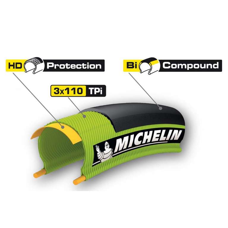 Pneu Route Michelin Pro4 Noir 700X23 Tringles Souples