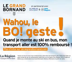 Billet de bus Annecy > Le Grand-Bornand 100% remboursé - Ligne Y62/63 (via réservation)