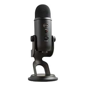 Microphones Blue Yeti, USB, PC & Mac, condensateur, Support ajustable, Plug and Play, Noir