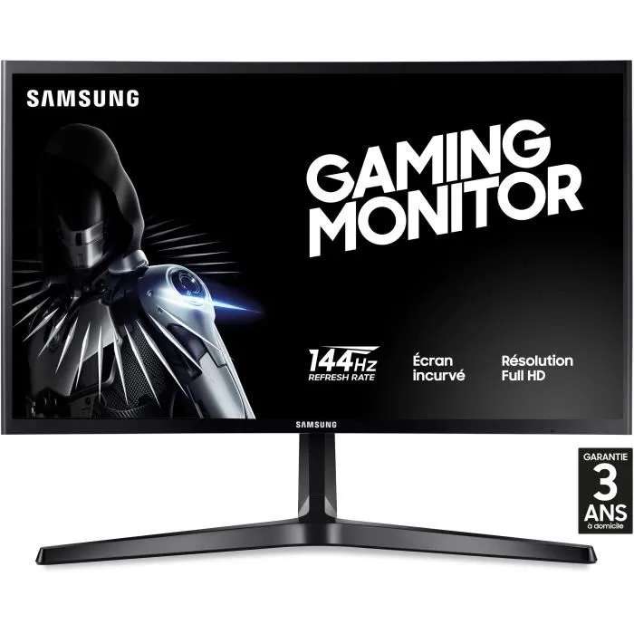 Écran PC incurvé 23.5" Samsung C24RG50FZR - full HD, LED VA, 144 Hz, 4 ms, FreeSync