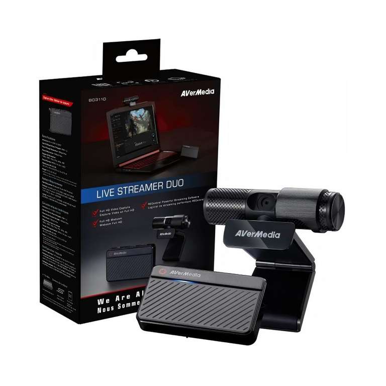 Pack webcam + boitier d'acquisition - Live streamer 311 Avermedia