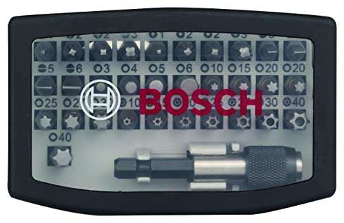 Coffret d'embouts de vissage Bosch Professionnal (2607017319) - 32 pièces (PH, PZ, T, TH, S, HEX)