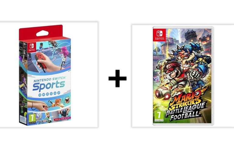 1 jeu Nintendo Switch acheté = Le 2ème à -50% (Le moins cher) - Ex: Nintendo Switch Sports + Mario Strikers : Battle League Football