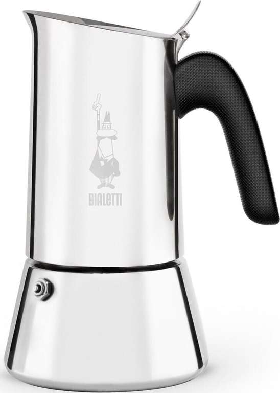 Cafetière Italienne Moka ROSMARINO 3 Tasses - Acier Inoxydable, Compatible Induction, Rouge