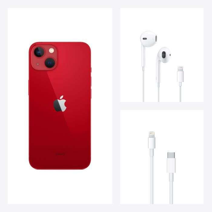 Smartphone 6.1" Apple iPhone 13 - 512 Go, Rouge (+ 100€ à cagnotter pour les membres CDAV)