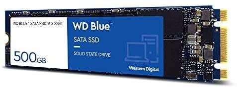 SSD Interne M.2 Western Digital WD Blue (TLC 3D, DRAM) - 500Go