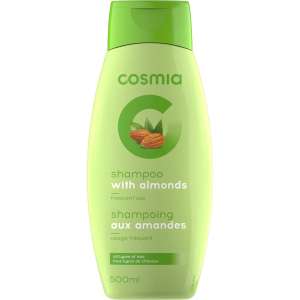 Sélection de shampooings en promotion - Ex : Shampoing Cosmia aux amandes tous types de cheveux, 500ml