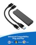 Boîtier SSD M.2 NVME Orico M2PV-C3 - 10 Gbps, USB 3.2/3.1 Gen2 Type-C, UASP / M2PV + 2 Câbles (Vendeur tiers)