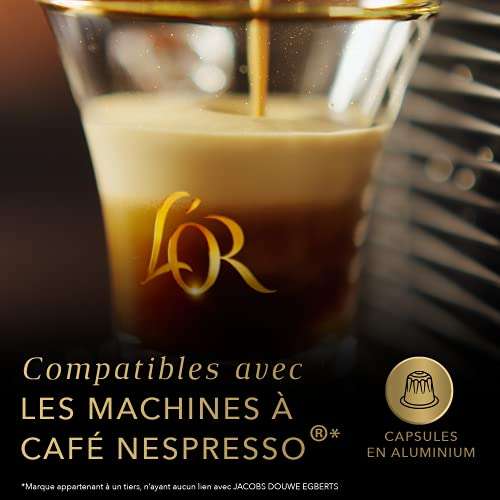 10 lots de 10 capsules L'OR Café Espresso - Ristretto - Intensité 11 [x100]