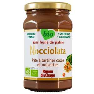 Pot de pâte à tartiner Bio Nocciolata Rigoni di Asiago sans huile de palme - Cacao et Noisettes (325g)