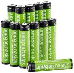 Lot de 12 Piles Rechargeables Amazon Basics AAA - 800 mAh (Via abonnement sans engagement)