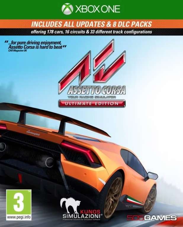 Assetto Corsa Ultimate Edition sur Xbox One & Series XIS (Dématérialisé - Clé Microsoft Argentine)