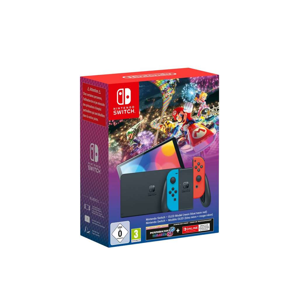 Pack Nintendo Switch + Mario Kart 8 Deluxe moins cher à 299,99 €