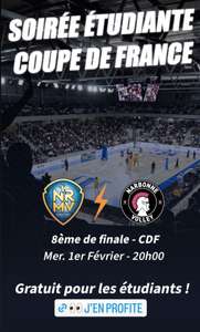 [Etudiants] Match de volley-ball 8eme de finale coupe de France gratuit - Nantes (44)