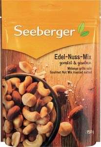 Fruits secs Seeberger au choix : mélange grillé salé, mélange de noix, mix baies et noix non salé (2x150 g)