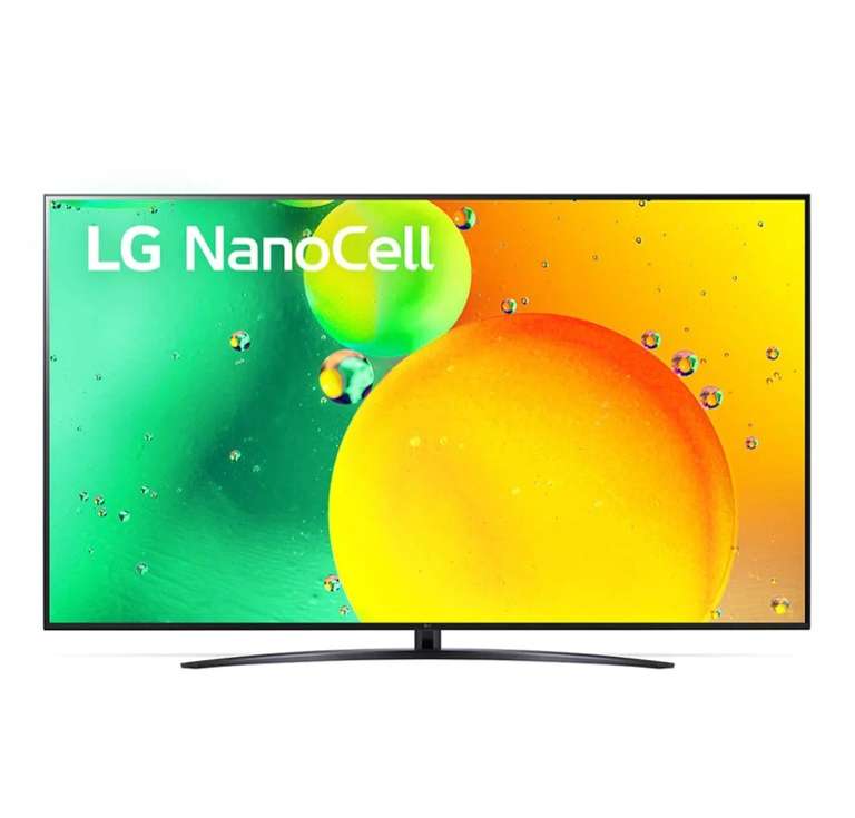 TV 75" LG 75NANO766QA - Nanocell UHD (3840*2160), UHD 50Hz, HDMI 2.0