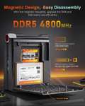 Mini PC NiPoGi AM08 Pro - Ryzen 7 7735HS, DDR5 32Go, SSD 512Go, Radeon 680M, WiFi 6, W11 Pro (USB-C, 4x USB, 2x HDMI, RJ45) - Vendeur tiers