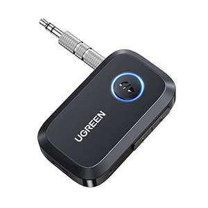 Récepteur Bluetooth 5.3 UGREEN - Jack Adaptateur Voiture AUX Appels Mains Libres, Câble Jack Inclus (vendeur tiers - via coupon)