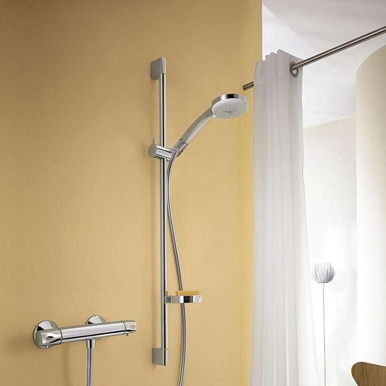 Set de douche Hansgrohe Croma 100 Vario avec barre Unica'C 65 cm et porte-savon, chromé