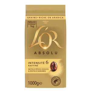 Paquet de café en grains L'Or Absolu, 100% Arabica - 1 Kg (Via abonnement)